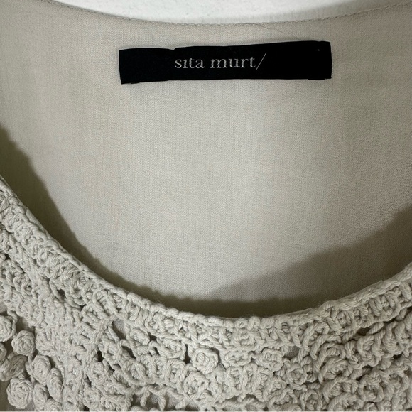 Sita Murt/ Crochet Knit Summer Sway Sundress Natural Gray Size EU 38 Like New - Picture 7 of 11